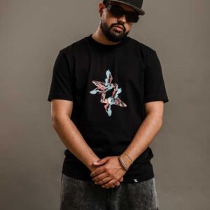 Polo manga corta regular fit con estampado hombre