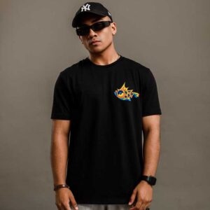 Polo manga corta regular fit con estampado hombre