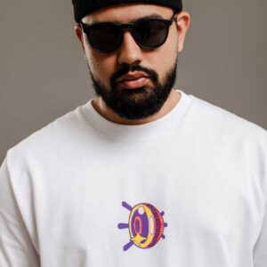 Polo manga corta regular fit con estampado hombre