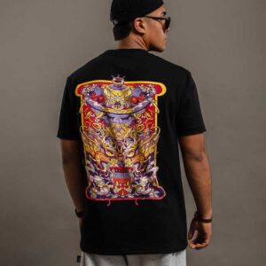 Polo manga corta regular fit con estampado hombre