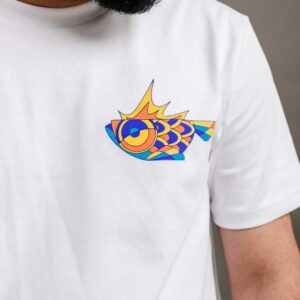 Polo manga corta regular fit con estampado hombre